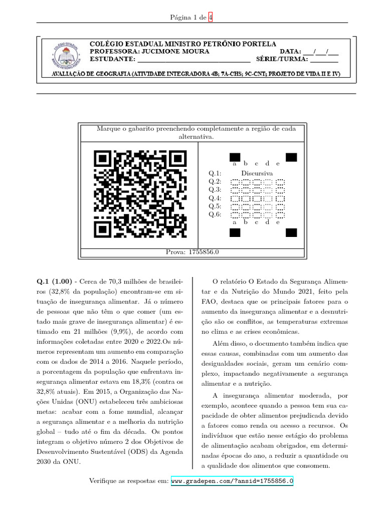3 Avaliação em | PDF