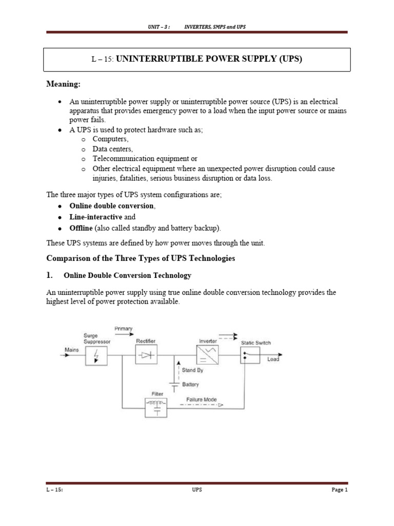 L - 15 Ups | PDF