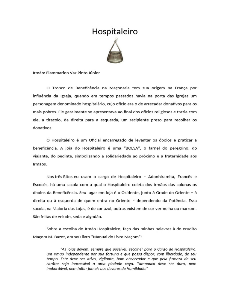 Hospitaleiro | PDF