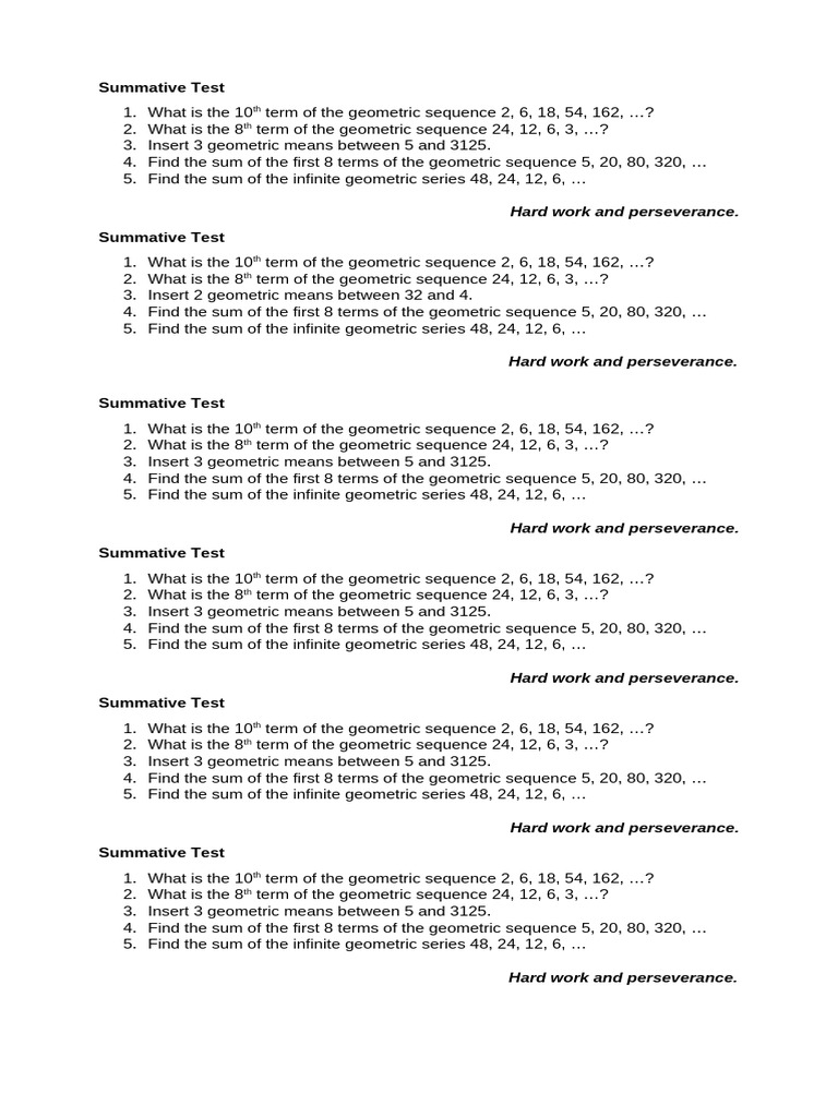 Summative Test - 062338 | PDF