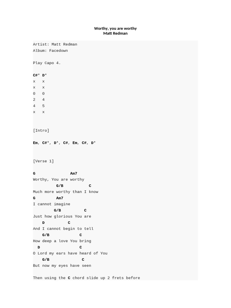 Worthy | PDF