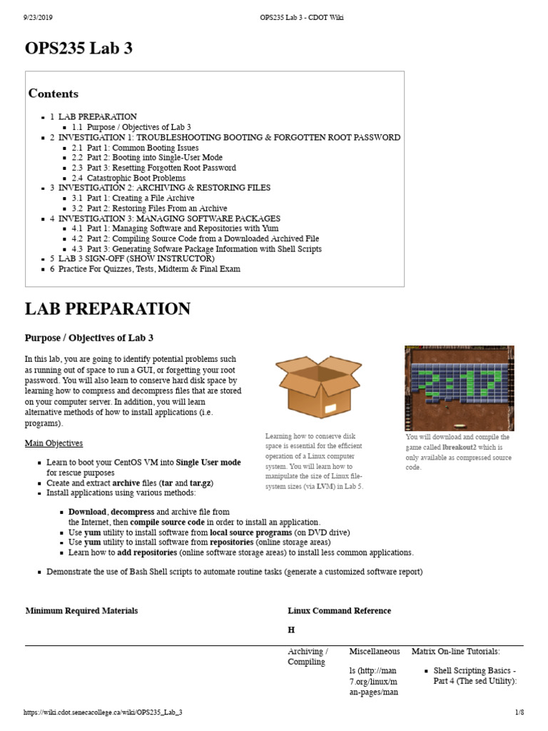 OPS235 Lab 3 - CDOT Wiki | PDF