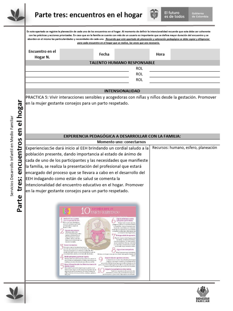 Planeacion Gestantes Eeh Parto Respetado | PDF