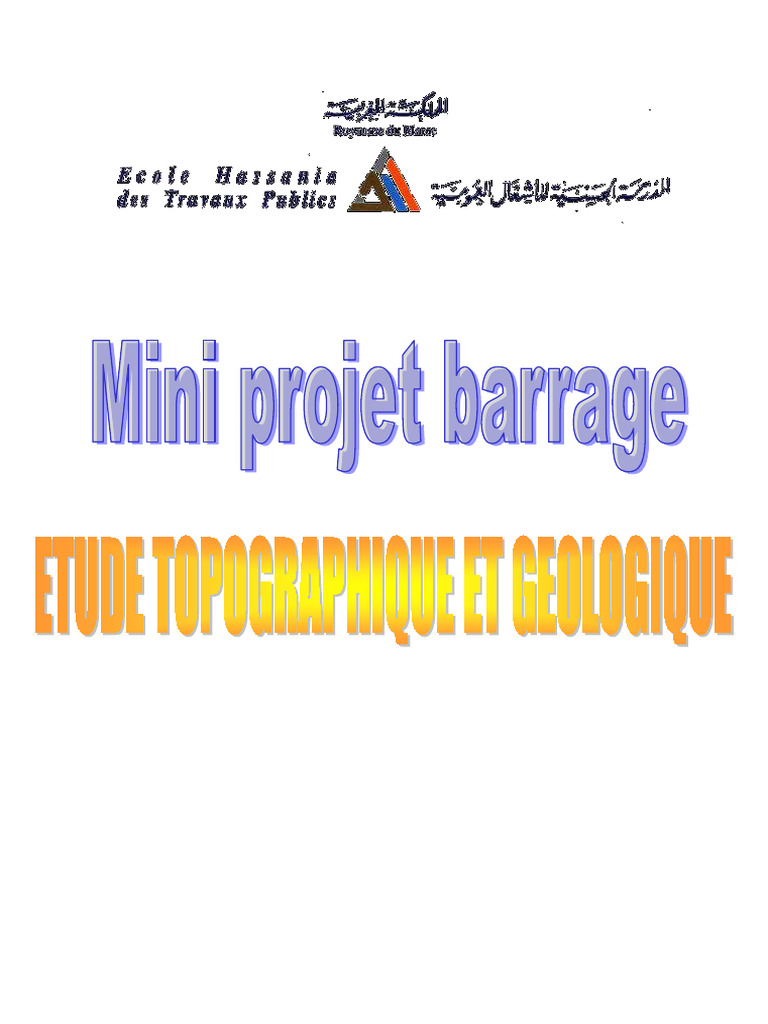 Projet Choix Du Site Du Barrage 4 Pdf