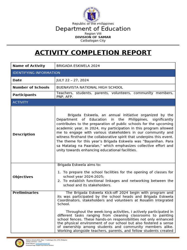 Be Report | PDF