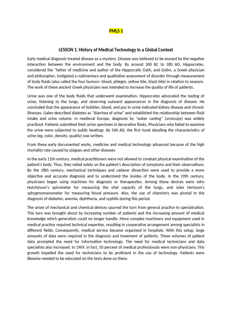 PMLS 1 | PDF
