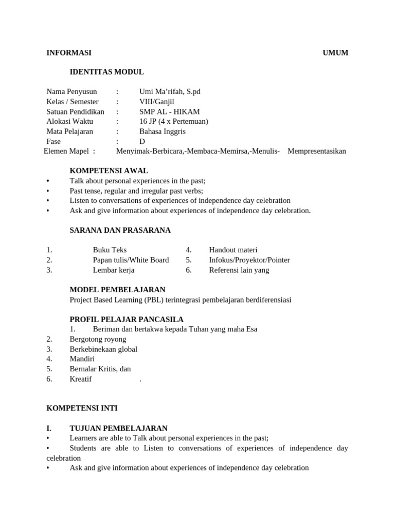Informasi Umum | PDF