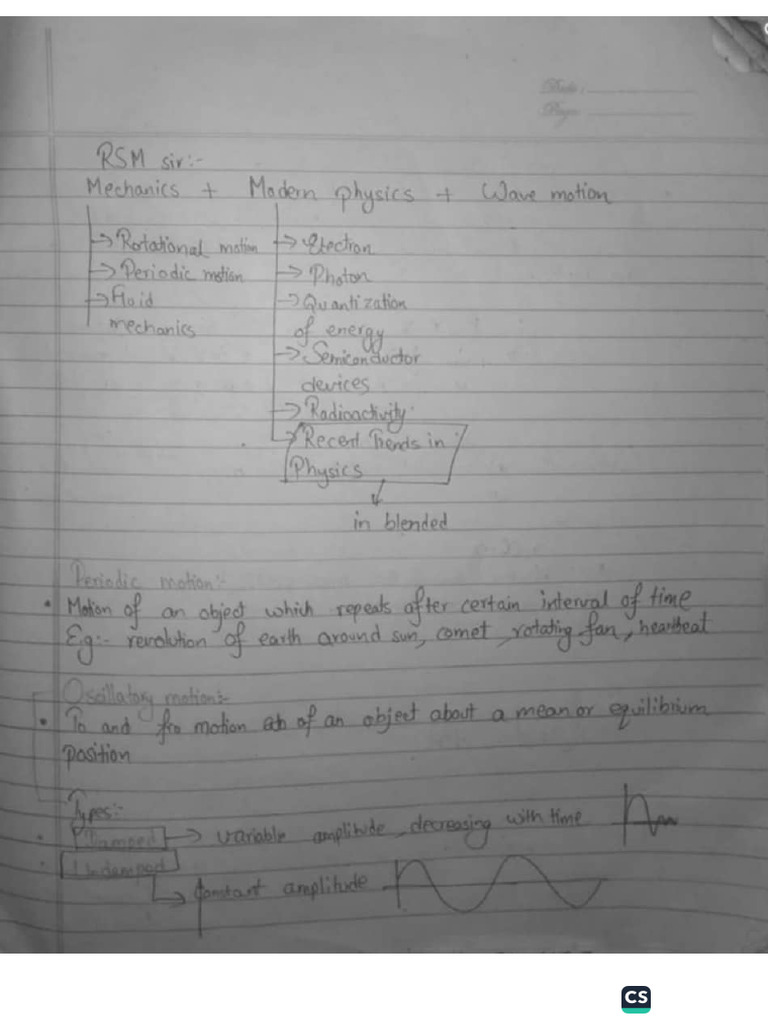 For Periodic Motion Meaning