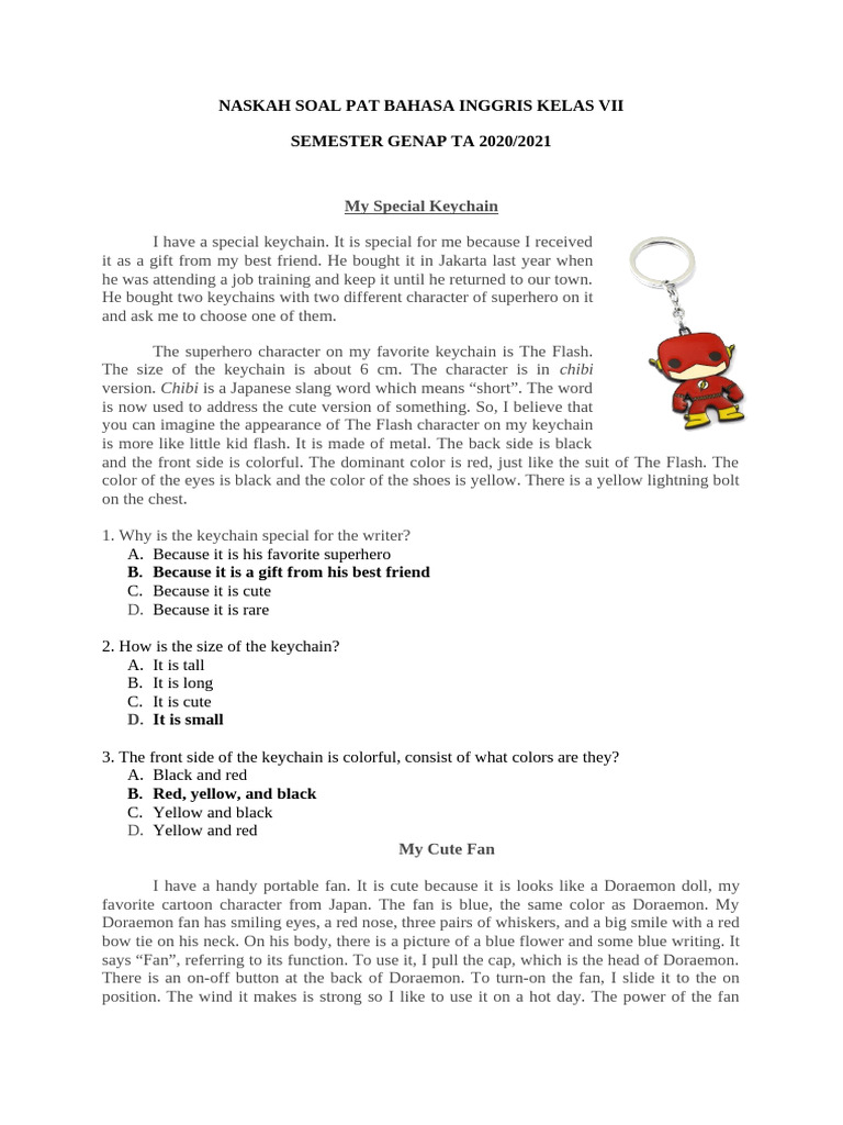 Script Soal PAT Genap 20-21 | PDF