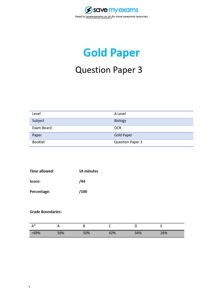 Gold Paper | PDF