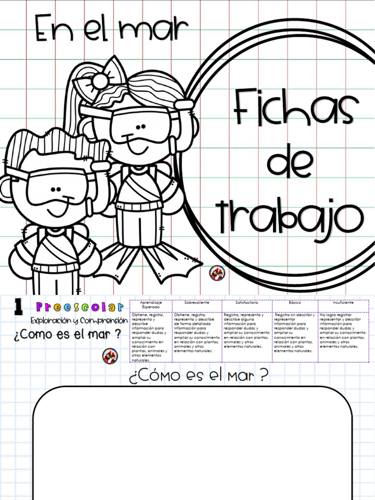 Fichas animales marinos pdf