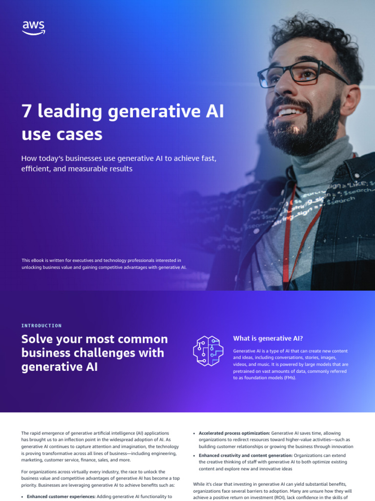 7+Leading+Generative+AI+Use+Cases | PDF