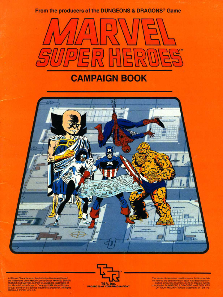 TSR6850 MH0 Marvel Super Heroes Basic Set Campaign Book | PDF