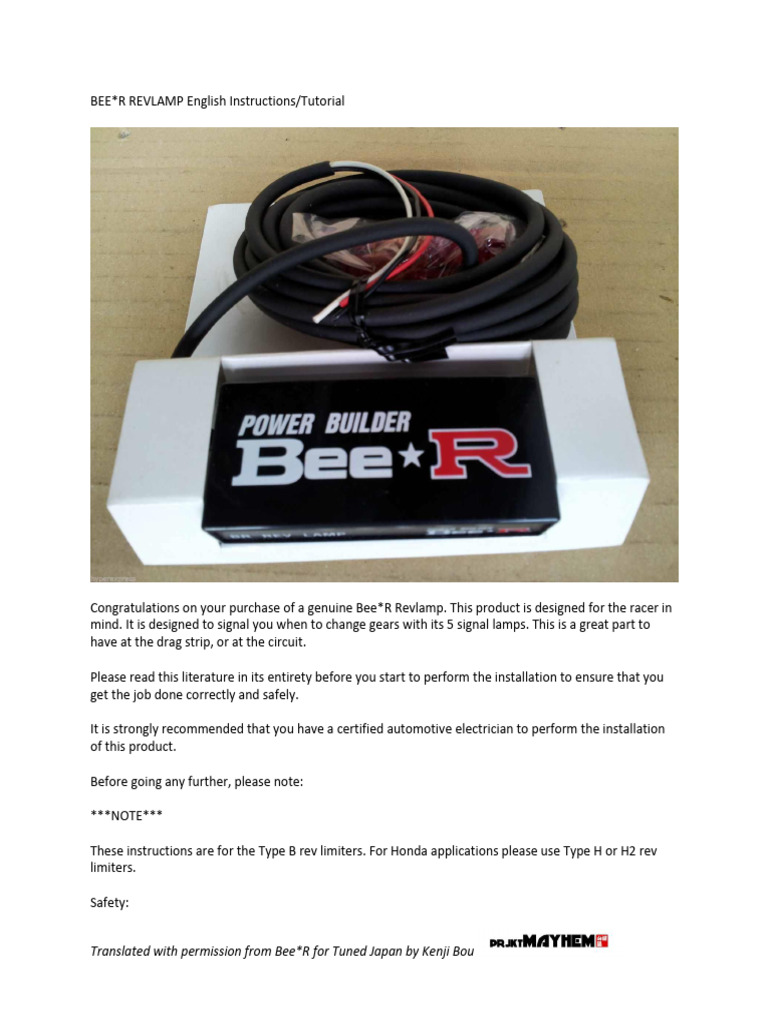 Bee R Revlamp Fitting Guide English | PDF | Electrical Connector | Business
