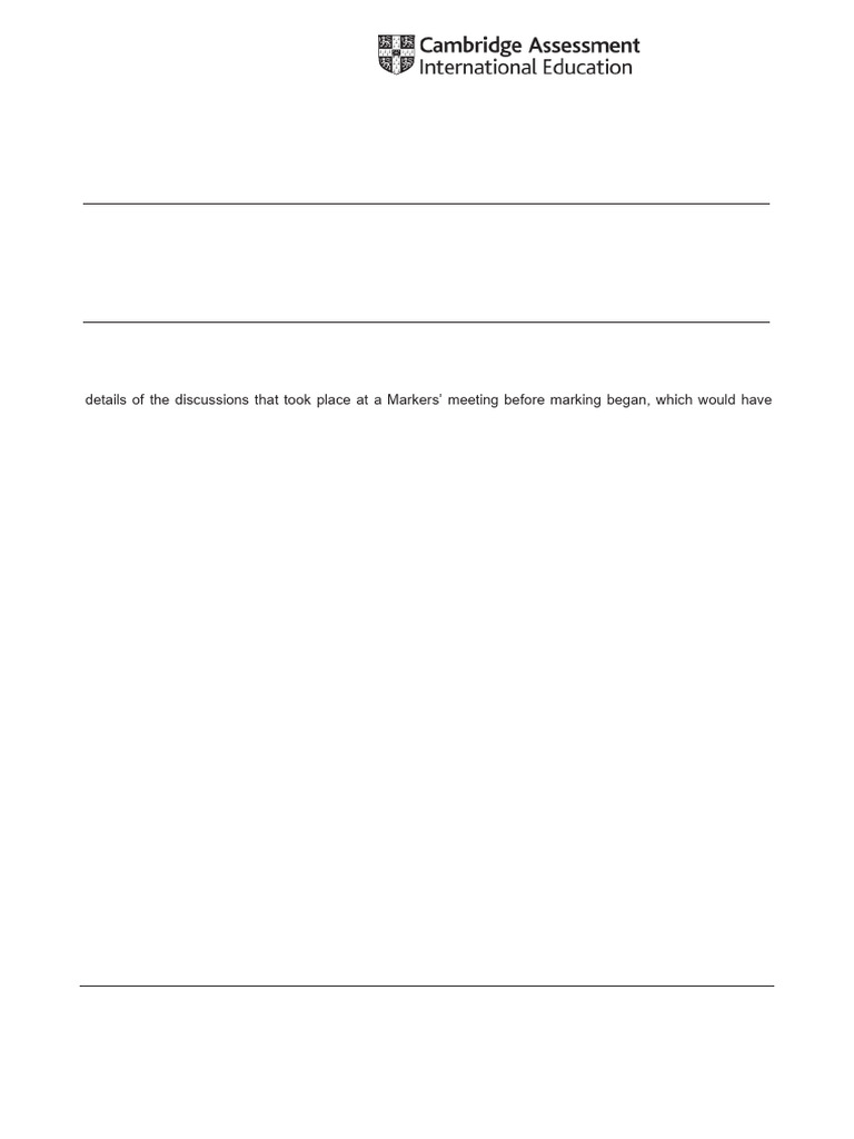English P2 Mark Scheme | PDF