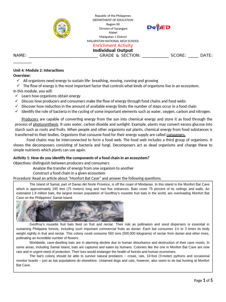 Science Grade 8 Unit 4 Module 2 | PDF