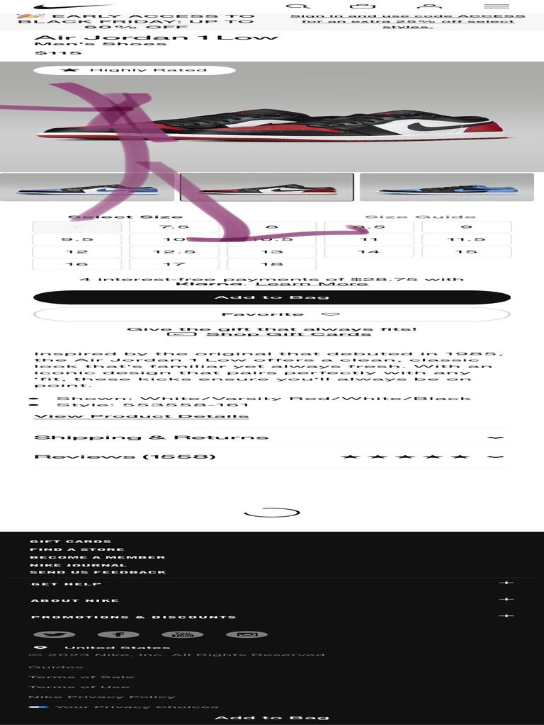 Air Jordan 1 Low Men's Shoes. | PDF