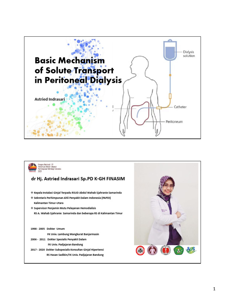 Dr. Astried Indrasari - Capd 12 Sep | PDF | Peritoneum | Membrane ...