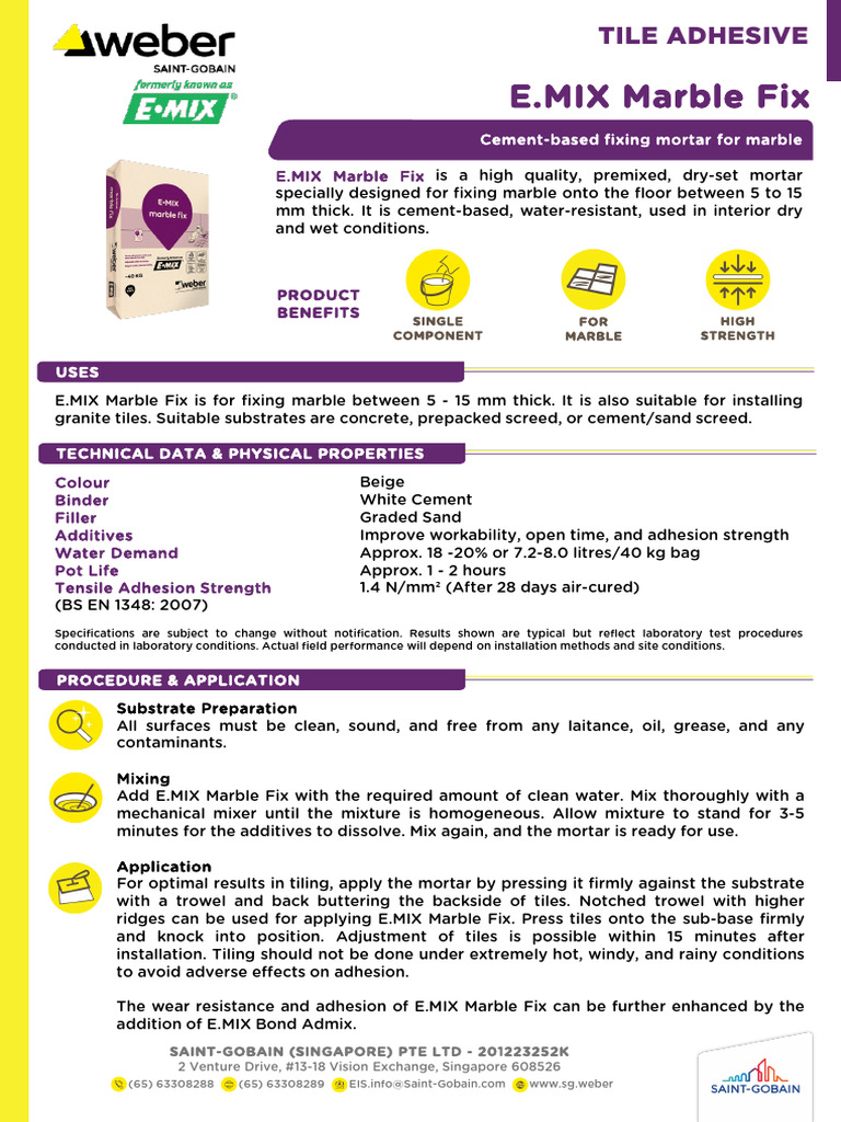 TDS E.mix Marble Fix | PDF