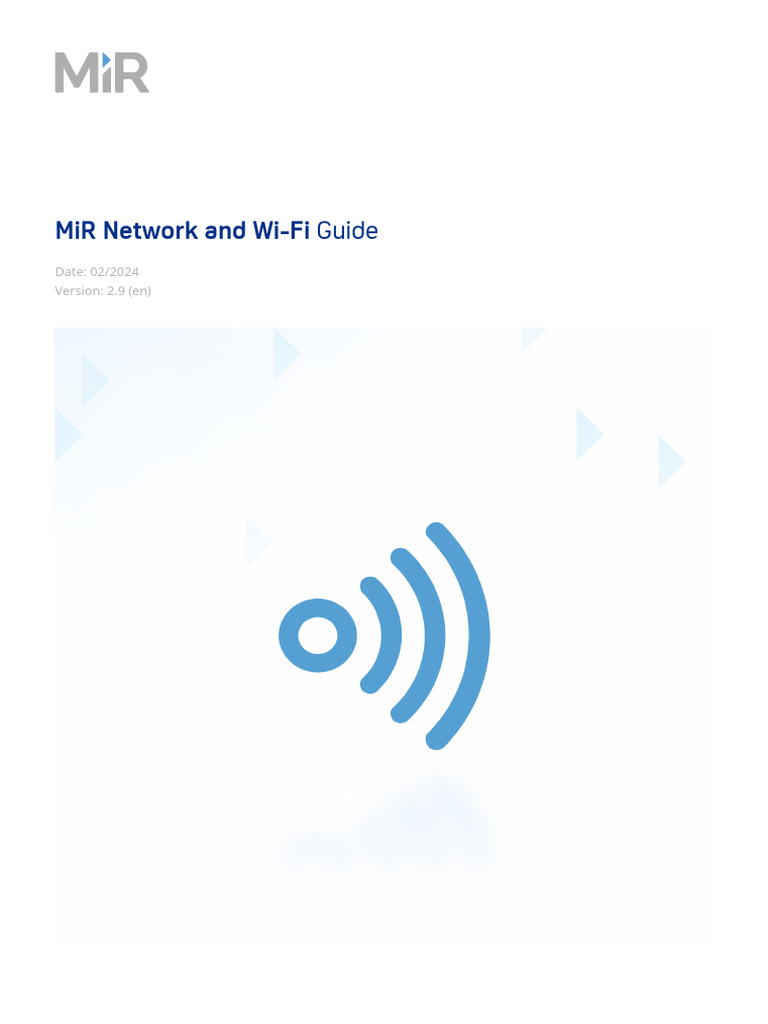 MiR Network and Wi-Fi Guide 2.9 - en | PDF