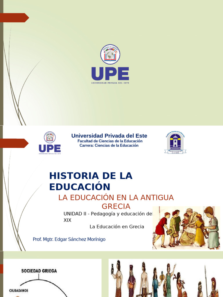 Historia de La Educación en Grecia | PDF | Antigua Grecia | Teatro