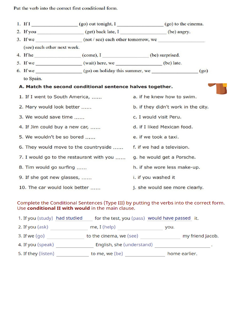 Conditionals Exam | PDF