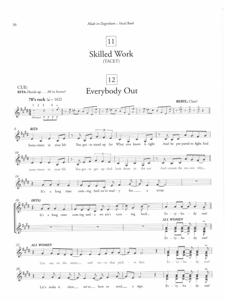 Everybody Out Vocal-Score | PDF