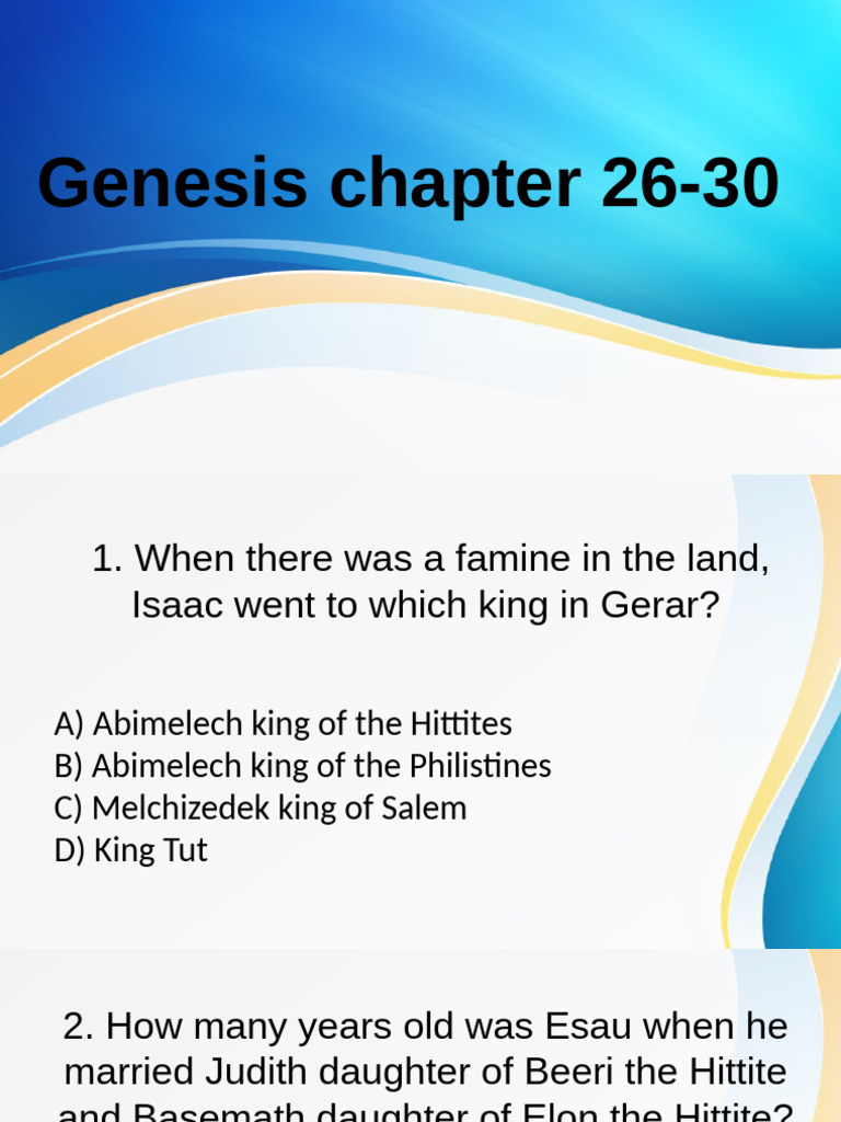 Genesis Chapter 26 30 Pdf