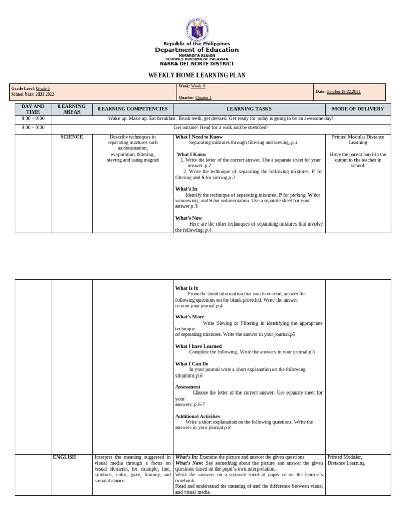 WHLP Week 6 | PDF