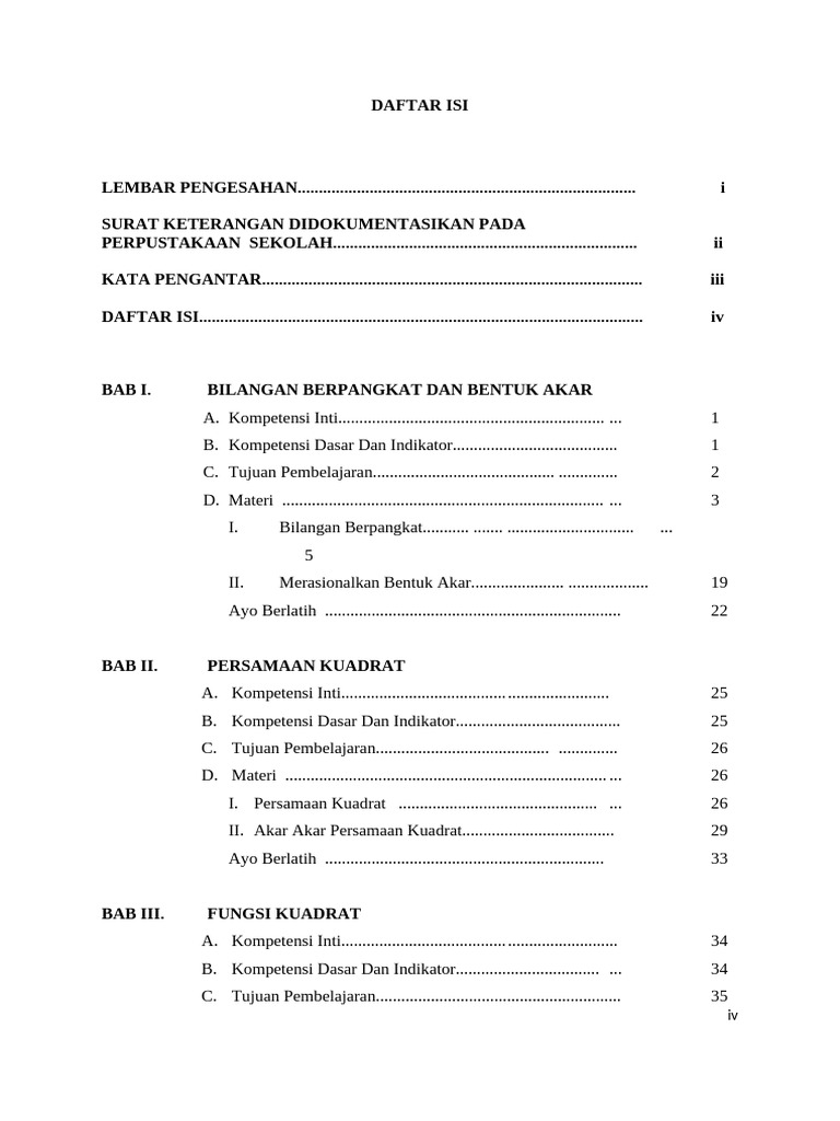 Daftar Isi | PDF