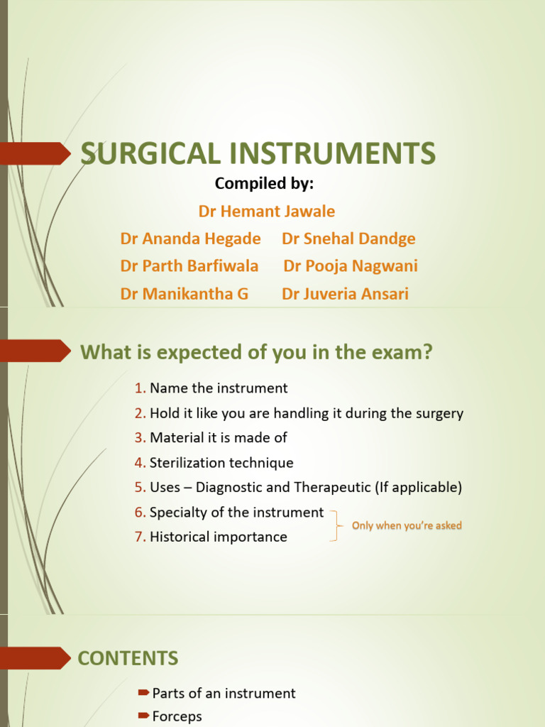 Surgical Instruments | PDF