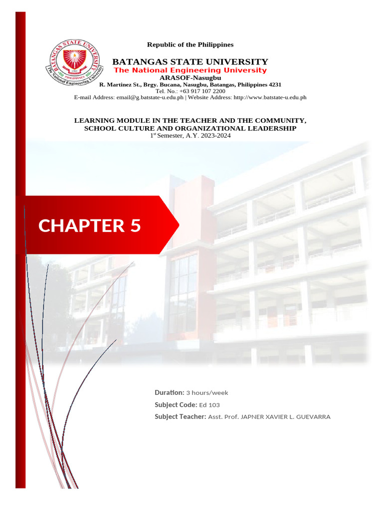 ED 103 Module Chapter 5 | PDF