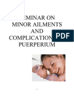 Seminar on Minor Ailments and Complications of Puerperium (1)