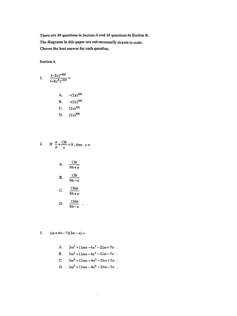Mock Paper Paper 2 - 1 - 1 | PDF