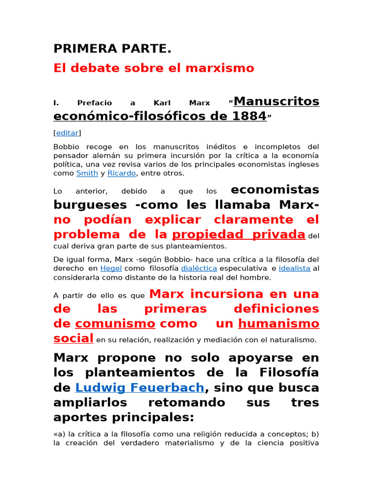Primera Parte | PDF