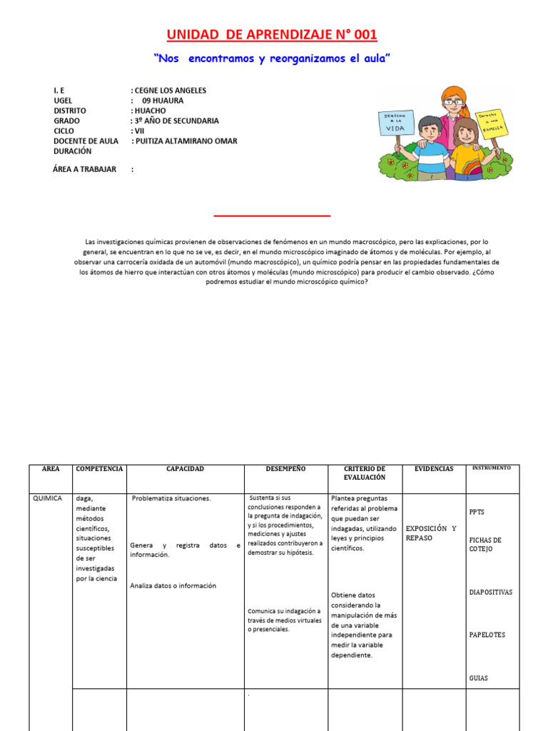 UNIDAD DE APRENDIZAJE II -3° DE SEC- AGOSTO | PDF