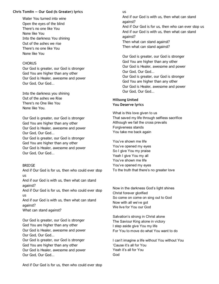 Chris Tomlin Religious Belief And Doctrine Theology
