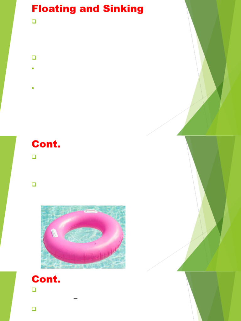 Floating and Sinking | PDF