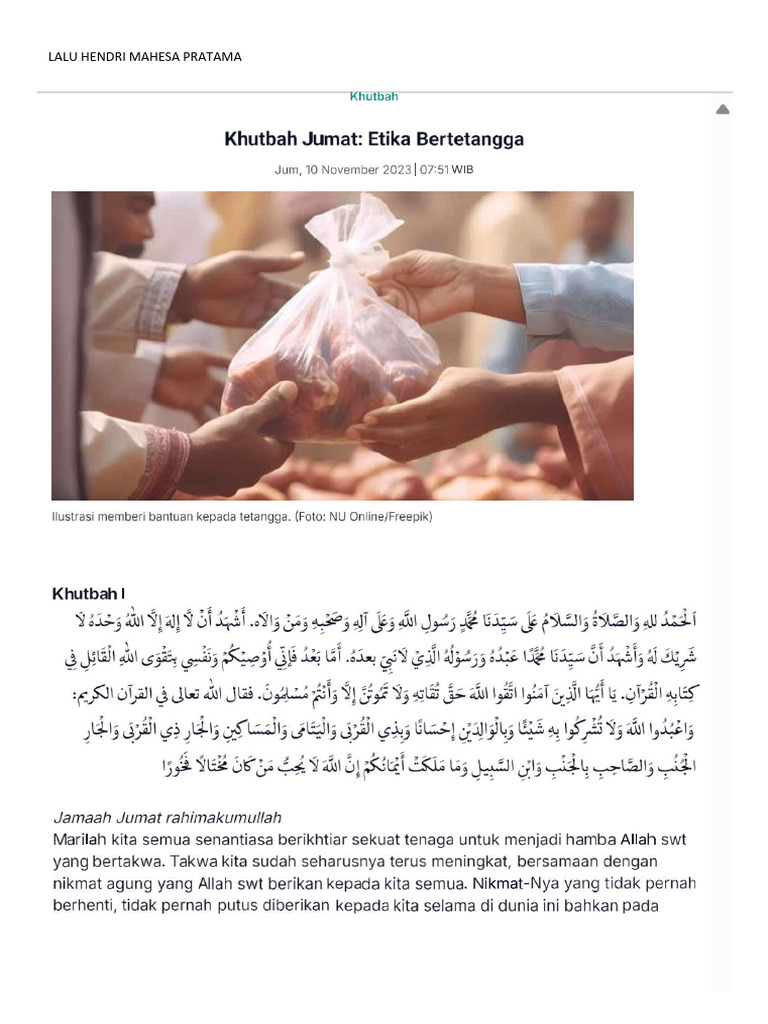 Khutbah Jumat: Etika Bermedsos Saat Ramadan