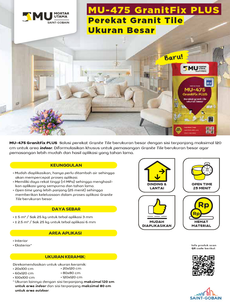 MU Brosur MU-475 GranitFix PLUS | PDF