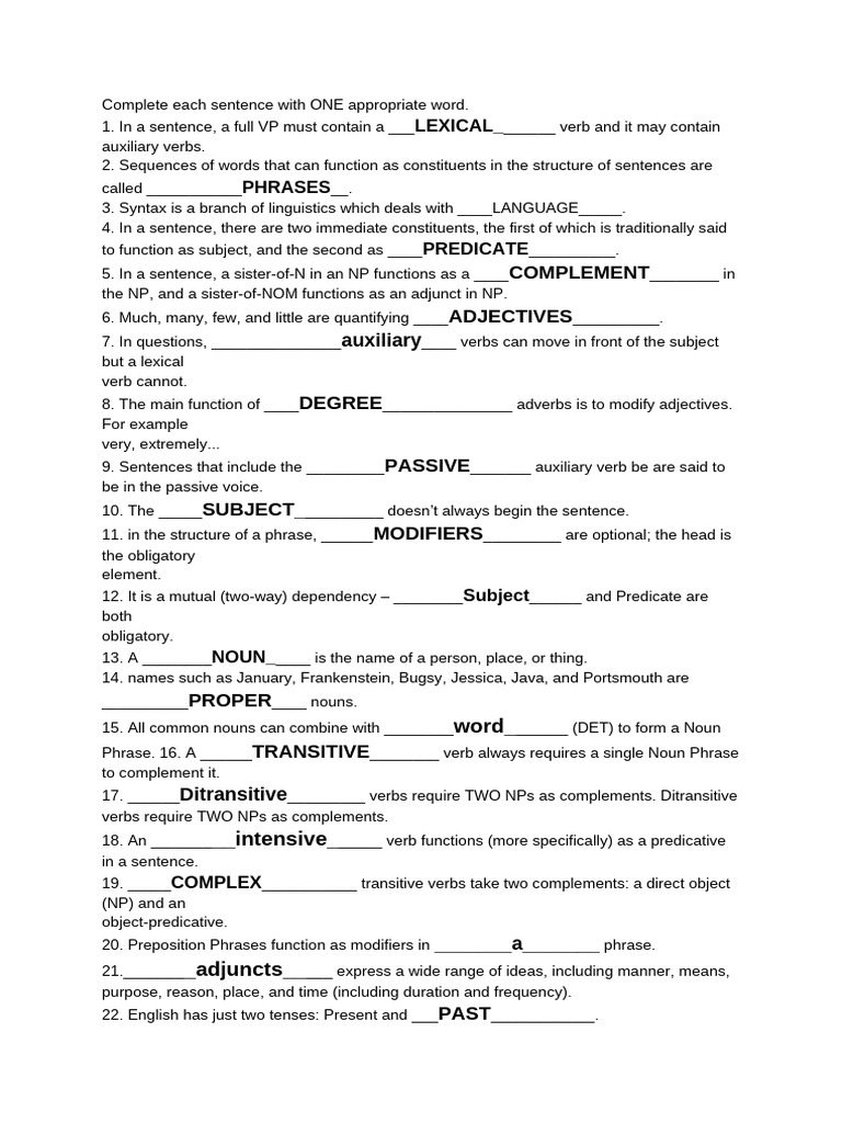 Syntax | PDF