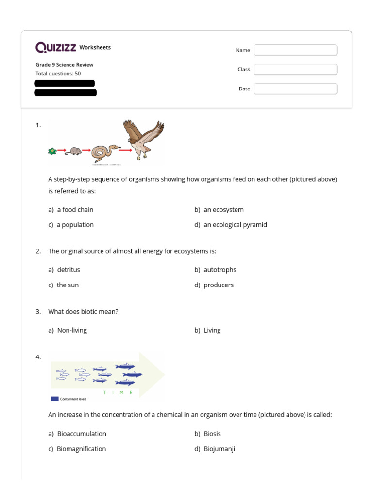 Science 9 Review 2 | PDF