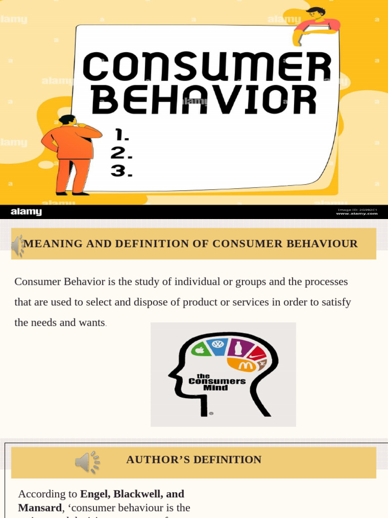 Consumer Behaviour PPT Unit 1 | PDF