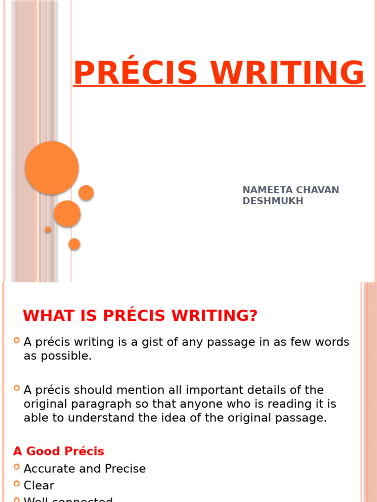 Prescis Writing - Mail | PDF