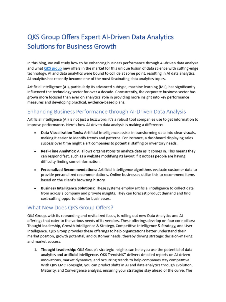 Data Analytics and Artificial Intelligence | PDF | Analytics | Business