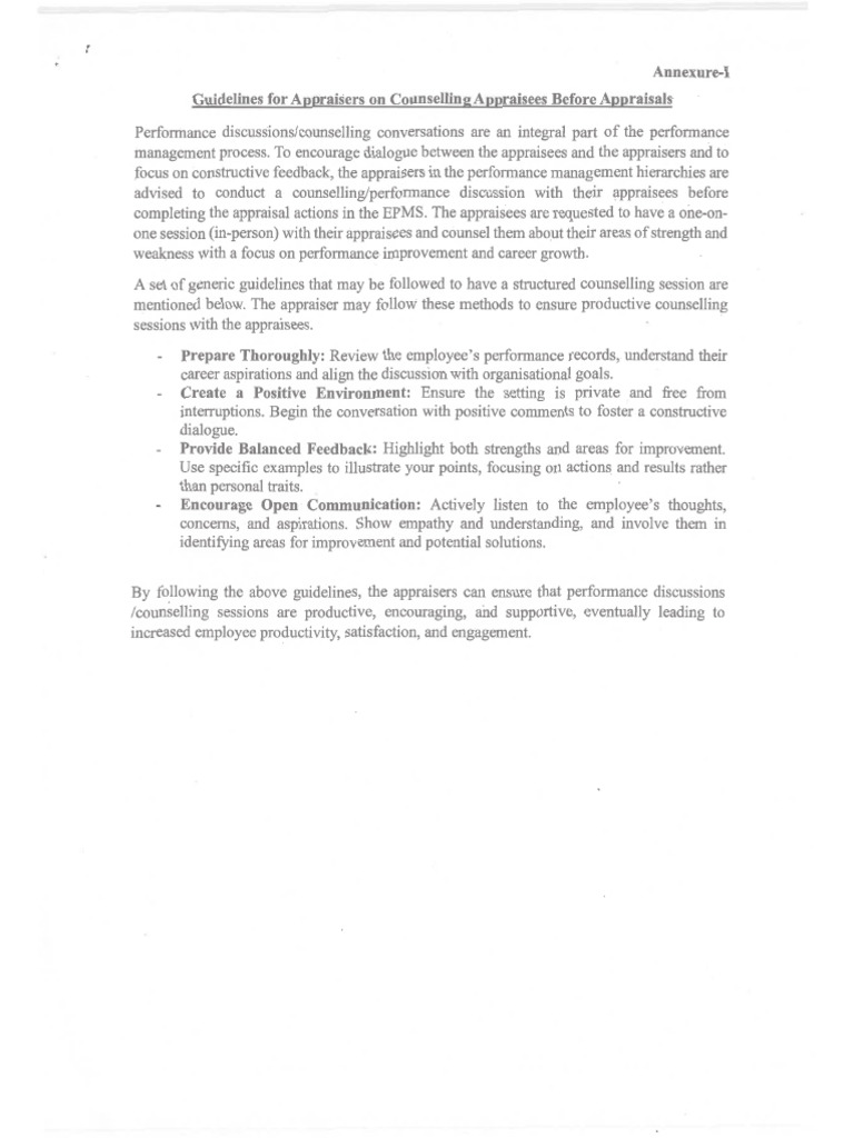 Guidelines For Epms Counselling Pdf