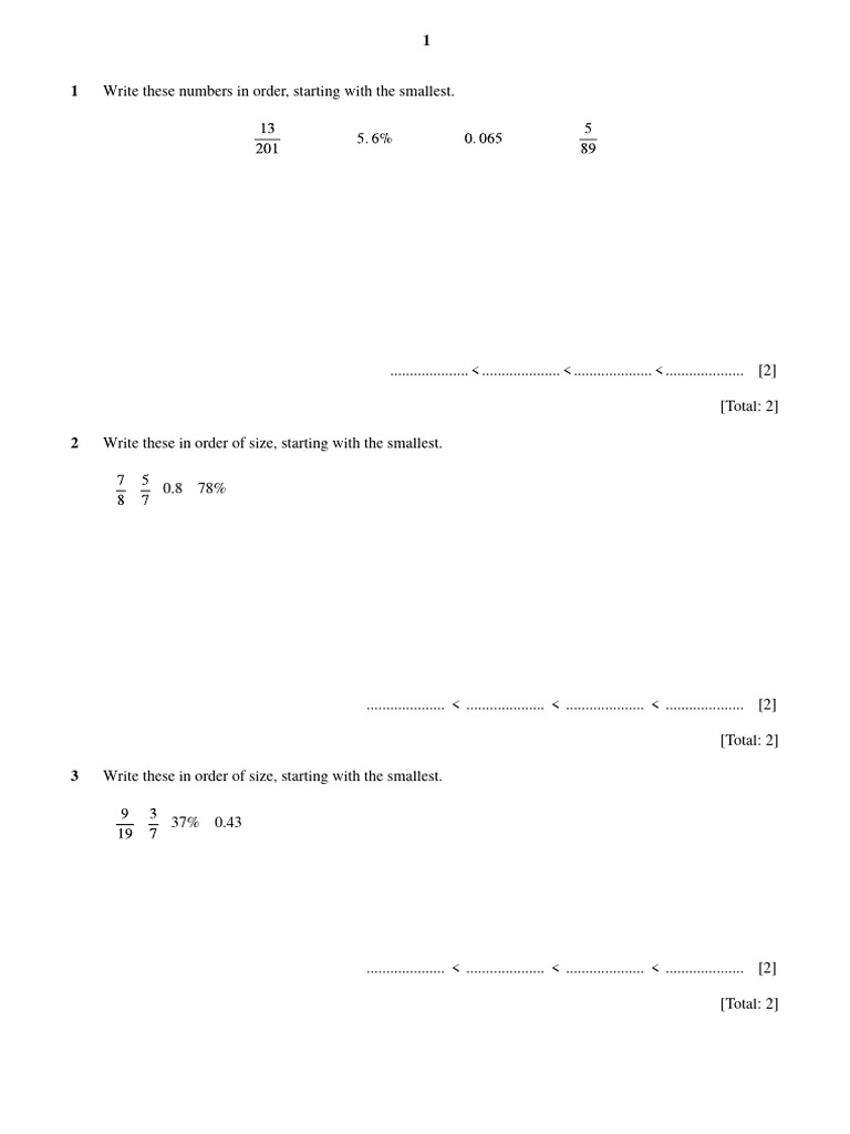 10.order Quantities QP | PDF