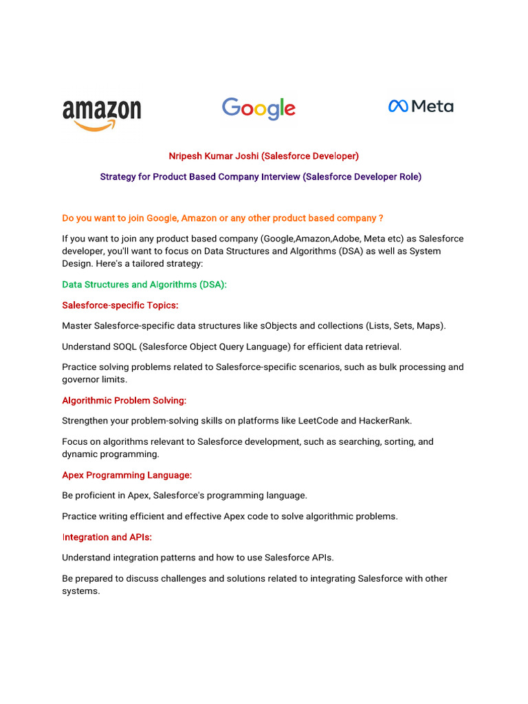 Product Based Company DSA | PDF