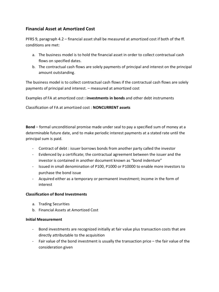 Financial Assets at Amortized Cost | PDF | Bonds (Finance) | Present Value