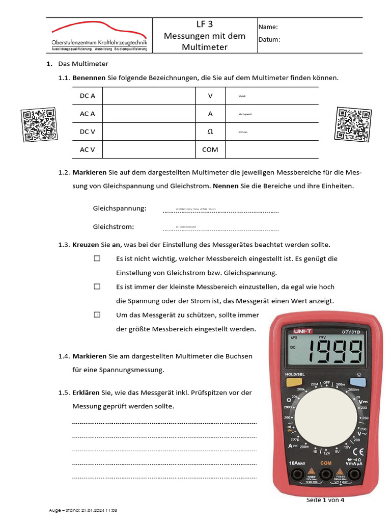 LF03 05 Bis 06 AA Multimeter | PDF